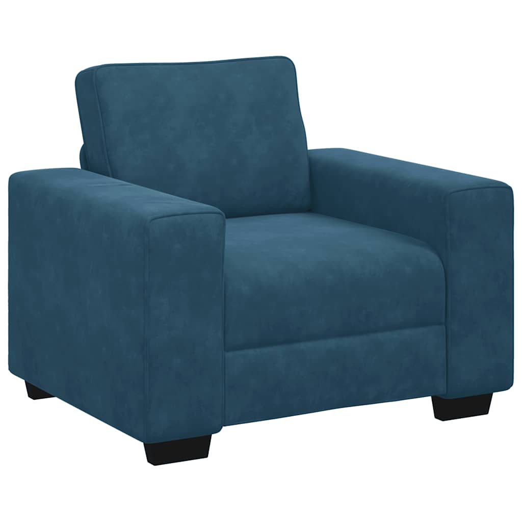 Sessel Blau 100x77x82 cm Samt