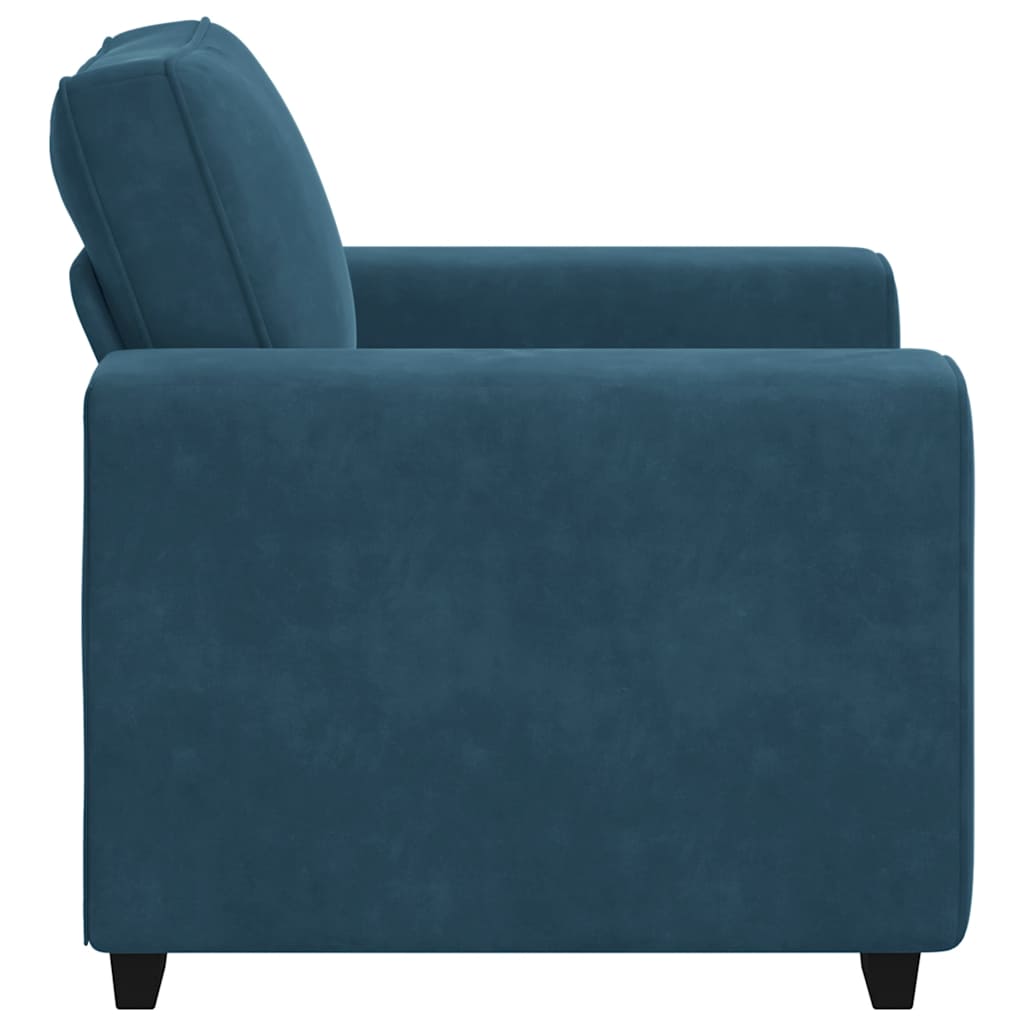 Sessel Blau 100x77x82 cm Samt