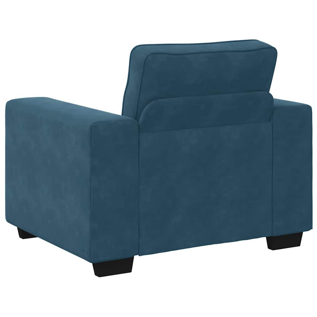 Sessel Blau 100x77x82 cm Samt