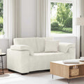 Zweisitzer-Sofa Creme 160x77x82 cm Samt