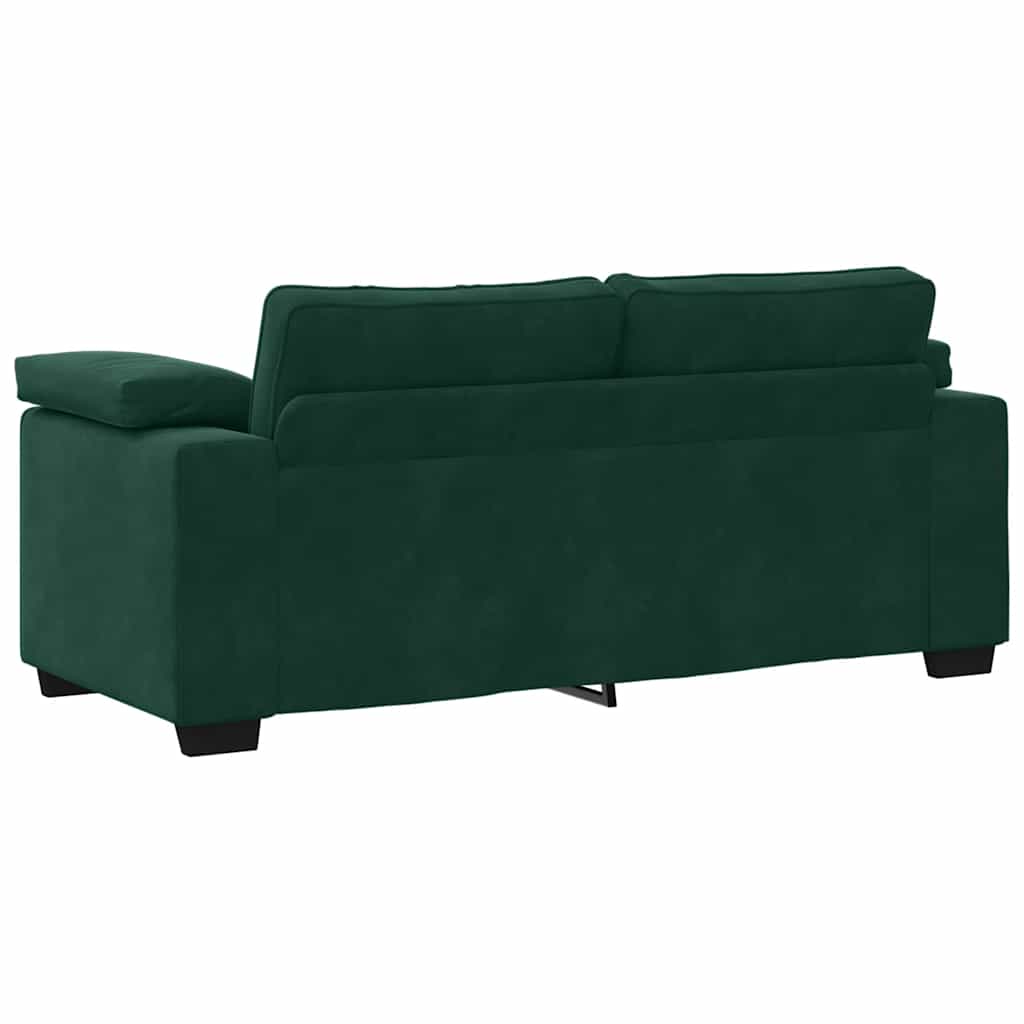 Zweisitzer-Sofa Dunkelgrün 180x77x82 cm Samt
