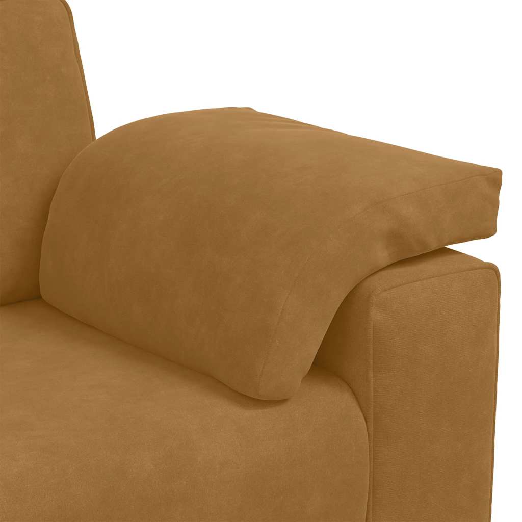 Zweisitzer-Sofa Braun 180x77x82 cm Samt