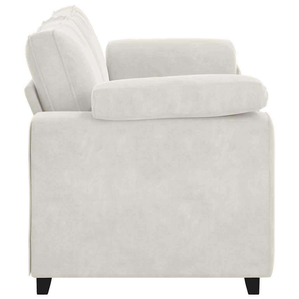Zweisitzer-Sofa Creme 180x77x82 cm Samt