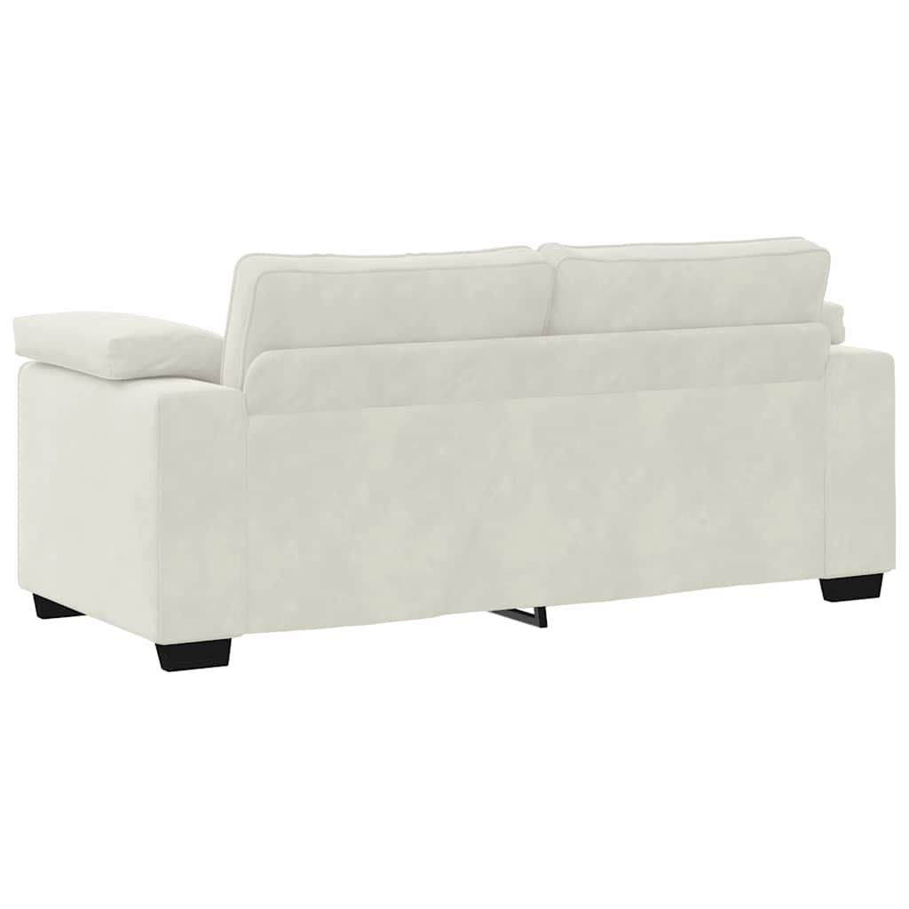 Zweisitzer-Sofa Creme 180x77x82 cm Samt