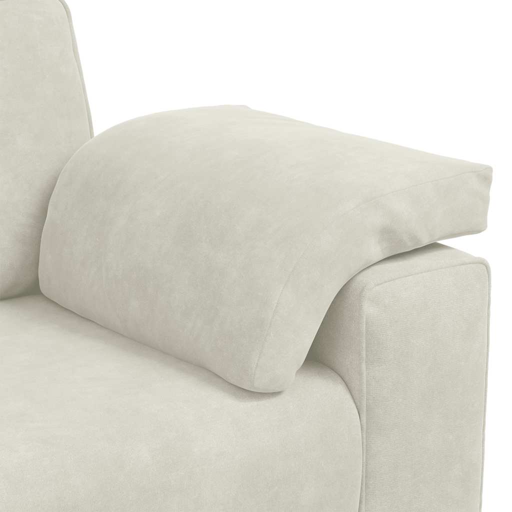 Zweisitzer-Sofa Creme 180x77x82 cm Samt