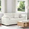 Zweisitzer-Sofa Creme 180x77x82 cm Samt