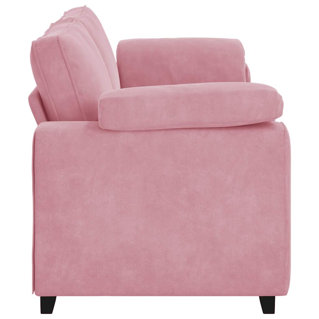 3-Sitzer-Sofa Rosa 220x77x82 cm Samt