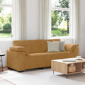 3-Sitzer-Sofa Braun 220x77x82 cm Samt