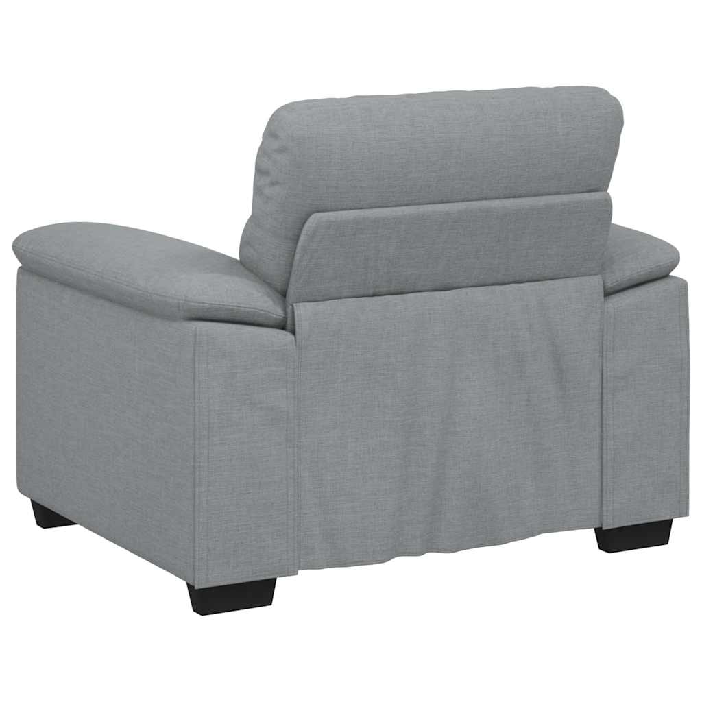 Sessel Hellgrau 100x81x84 cm Stoff