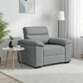 Sessel Hellgrau 100x81x84 cm Stoff
