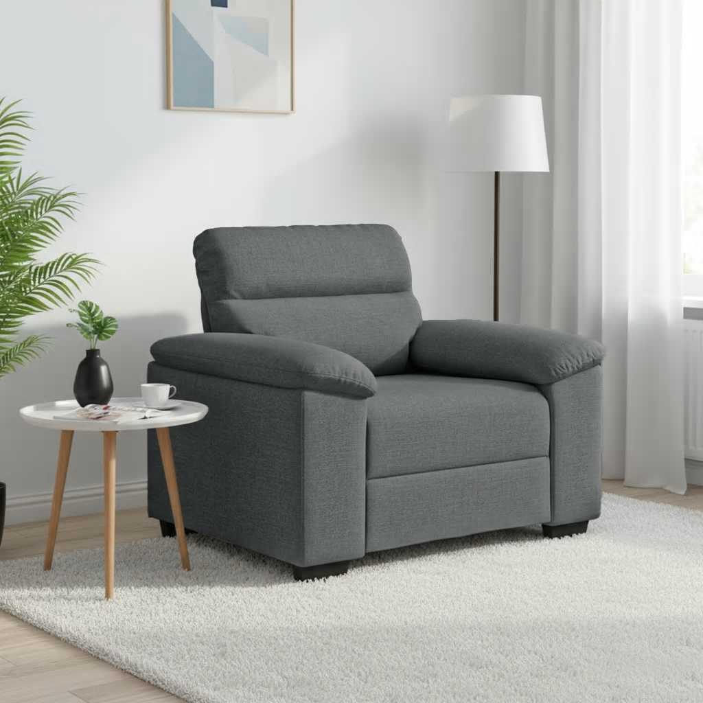 Sessel Dunkelgrau 100x81x84 cm Stoff