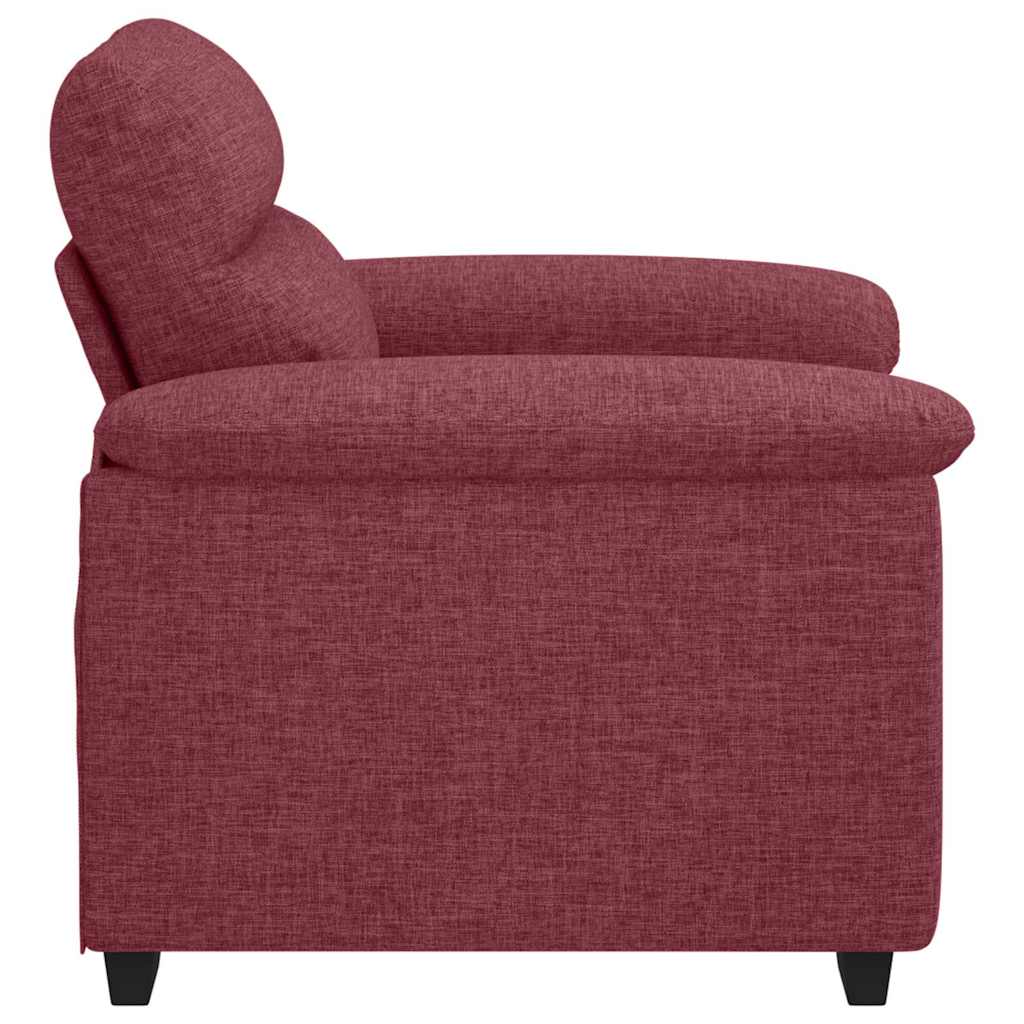 Sessel Weinrot 100x81x84 cm Stoff
