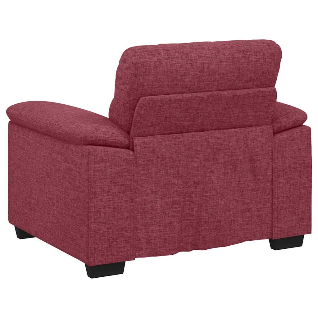 Sessel Weinrot 100x81x84 cm Stoff
