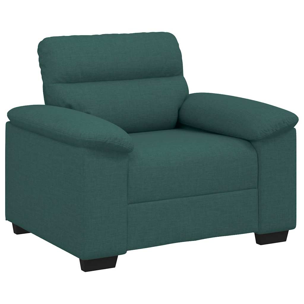 Sessel Dunkelgrün 100x81x84 cm Stoff