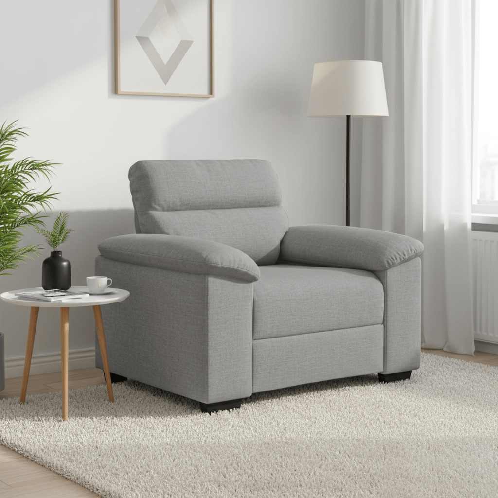 Sessel Wolkengrau 100x81x84 cm Stoff