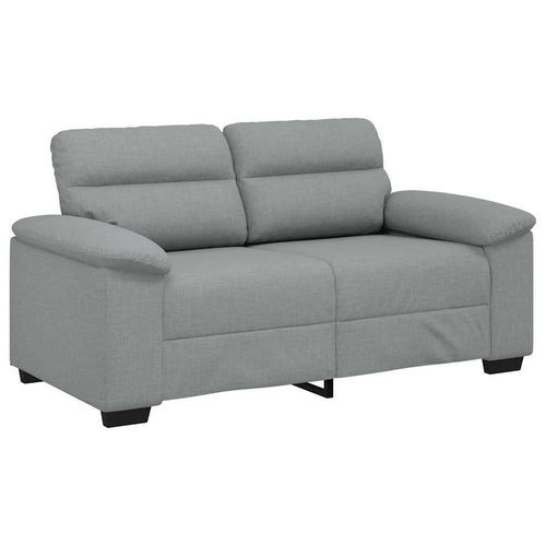 2-Sitzer-Sofa Hellgrau 160x81x84 cm Stoff