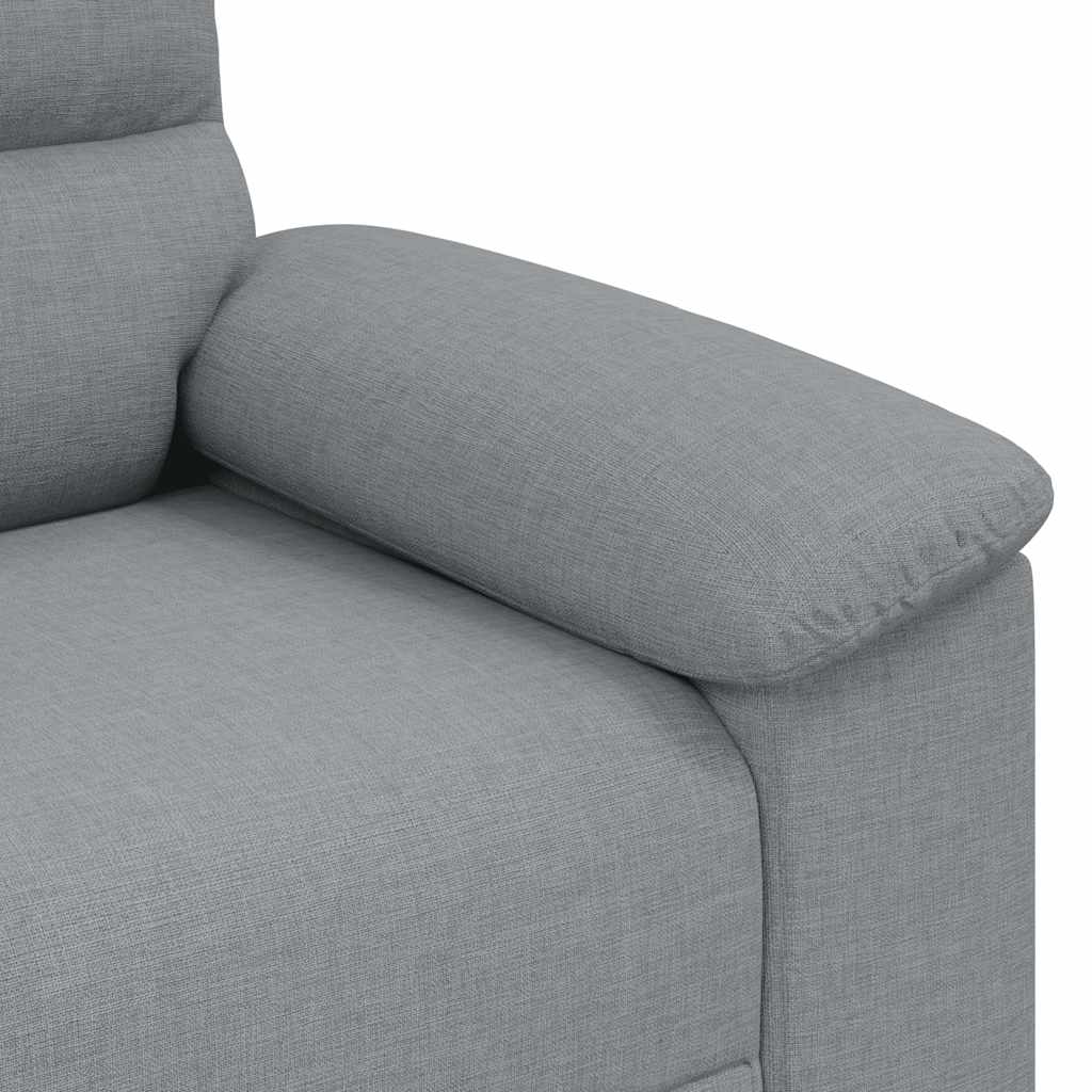 2-Sitzer-Sofa Hellgrau 160x81x84 cm Stoff