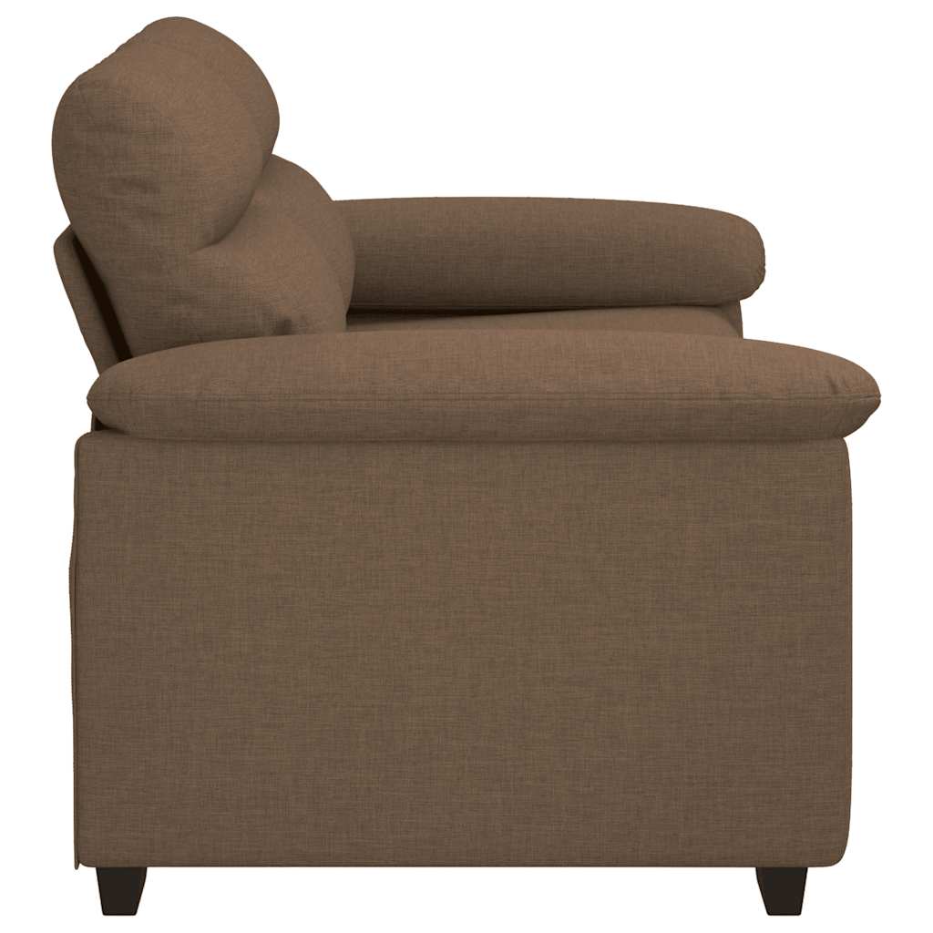 2-Sitzer-Sofa Braun 160x81x84 cm Stoff