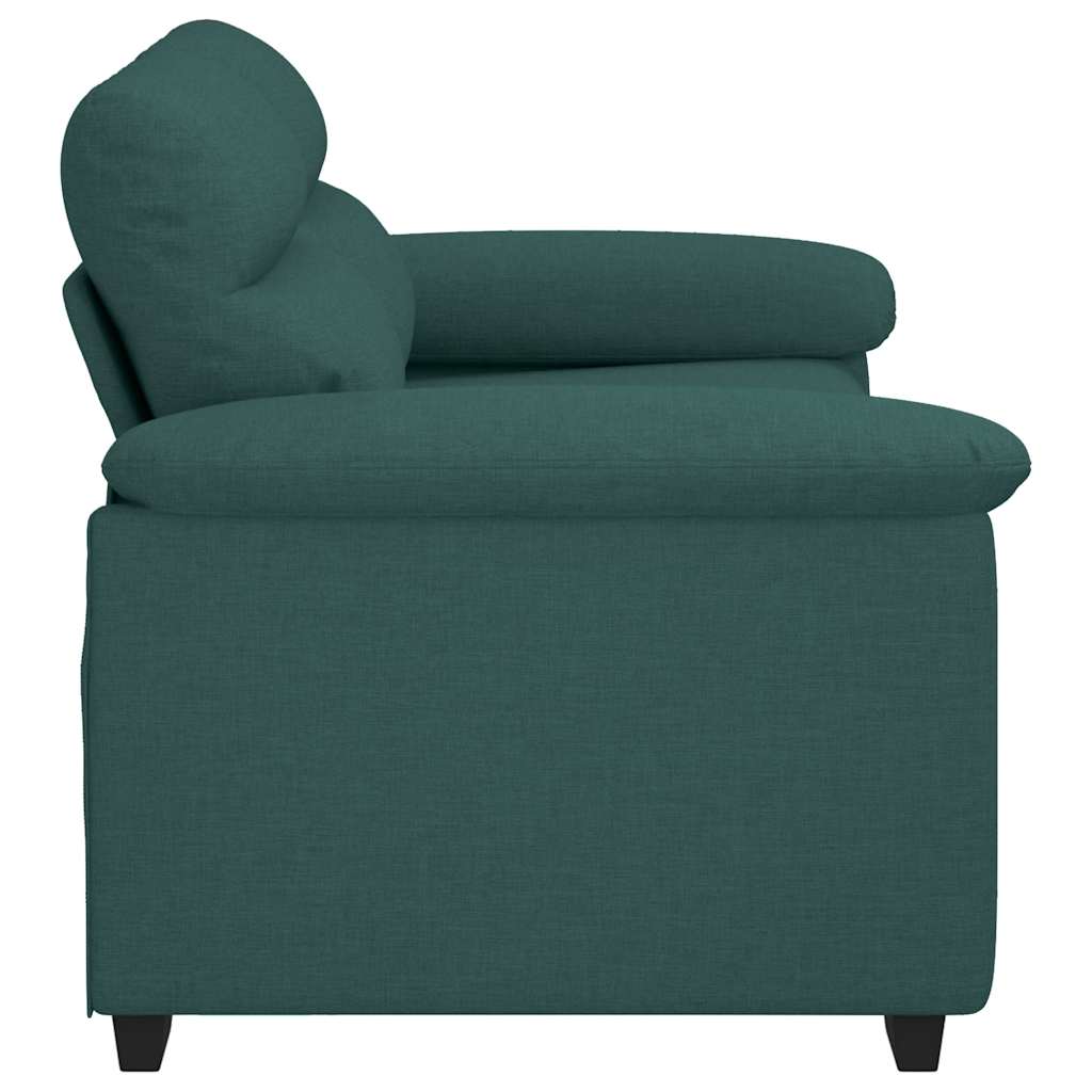 2-Sitzer-Sofa Dunkelgrün 160x81x84 cm Stoff