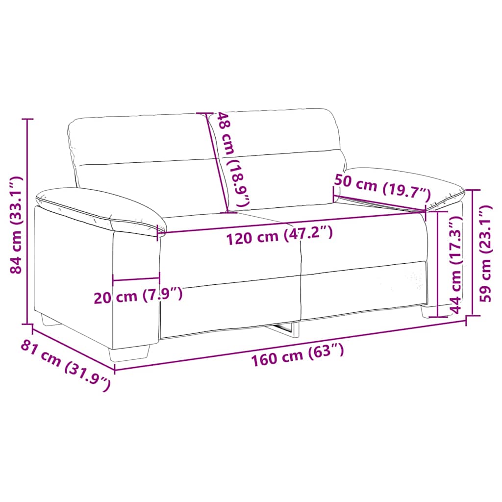 2-Sitzer-Sofa Dunkelgrün 160x81x84 cm Stoff