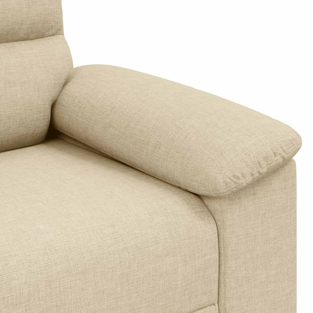 2-Sitzer-Sofa Creme 160x81x84 cm Stoff