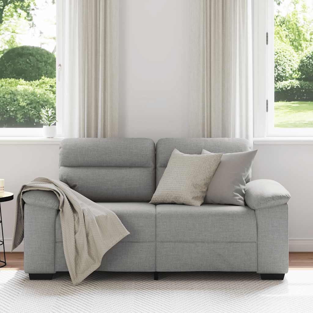 2-Sitzer-Sofa Wolkengrau 160x81x84 cm Stoff