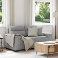 2-Sitzer-Sofa Wolkengrau 160x81x84 cm Stoff