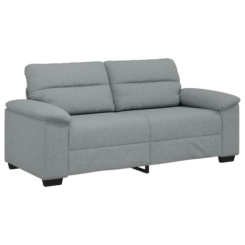 2-Sitzer-Sofa Hellgrau 180x81x84 cm Stoff
