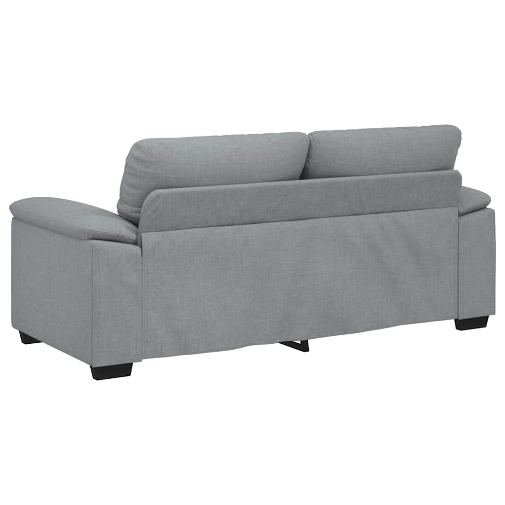 2-Sitzer-Sofa Hellgrau 180x81x84 cm Stoff