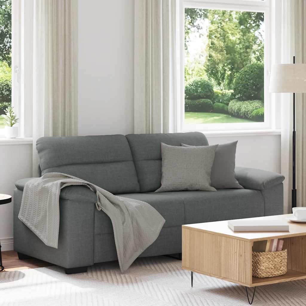 2-Sitzer-Sofa Dunkelgrau 180x81x84 cm Stoff