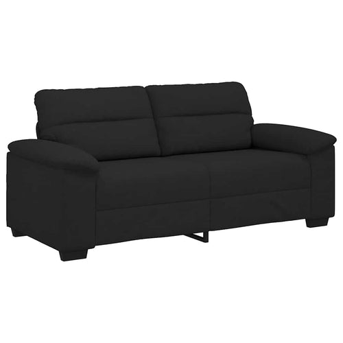 2-Sitzer-Sofa Schwarz 180x81x84 cm Stoff