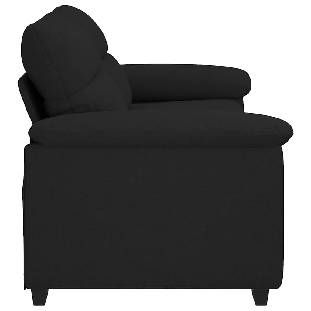 2-Sitzer-Sofa Schwarz 180x81x84 cm Stoff