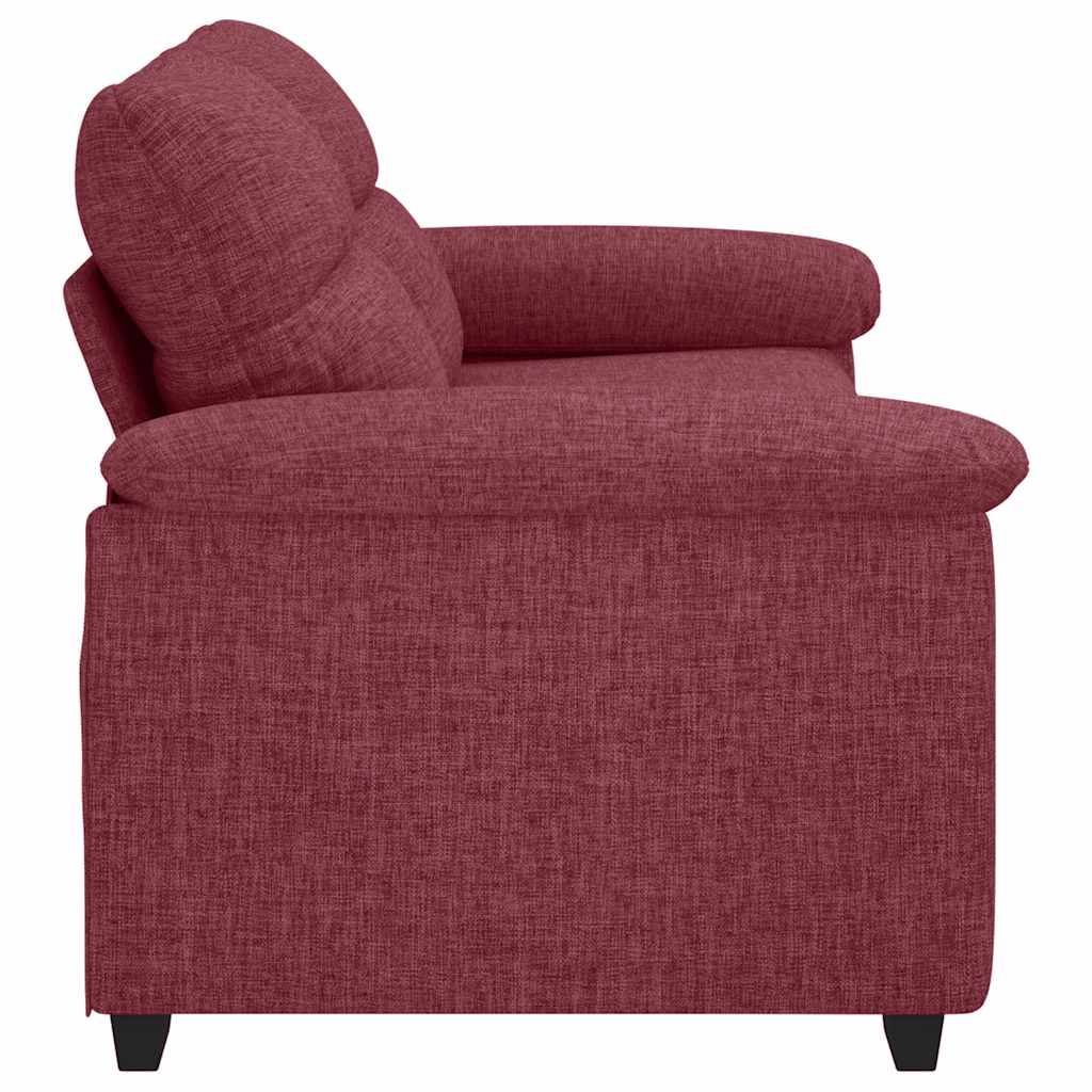 2-Sitzer-Sofa Weinrot 180x81x84 cm Stoff
