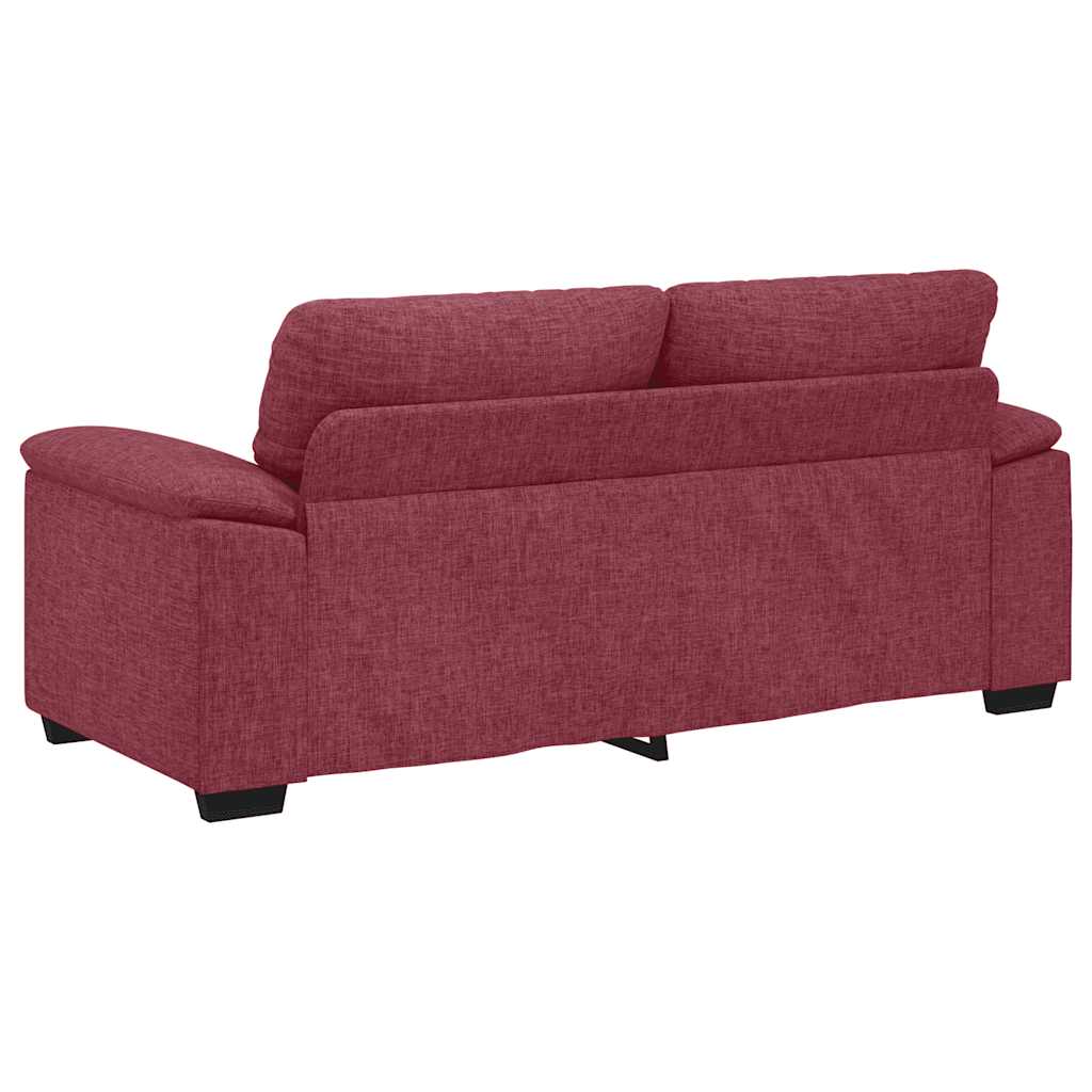 2-Sitzer-Sofa Weinrot 180x81x84 cm Stoff