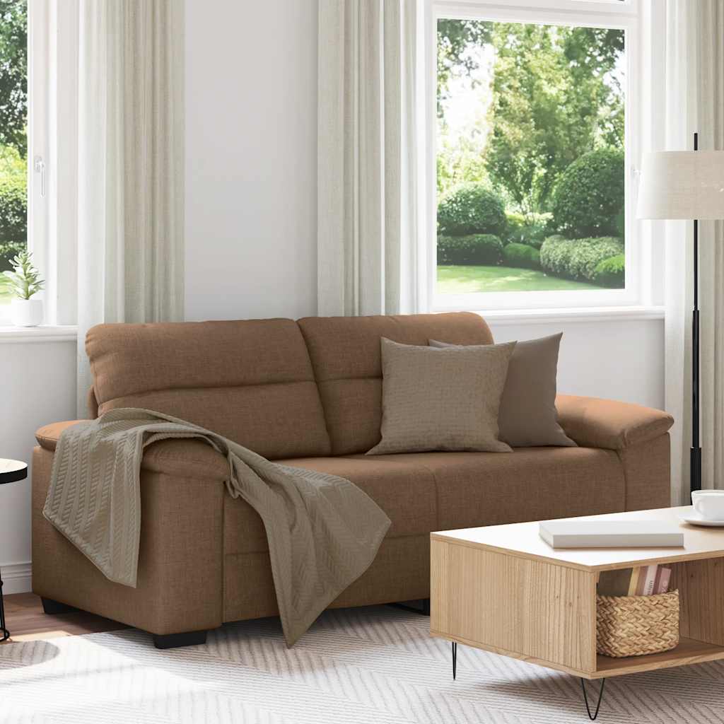 2-Sitzer-Sofa Braun 180x81x84 cm Stoff