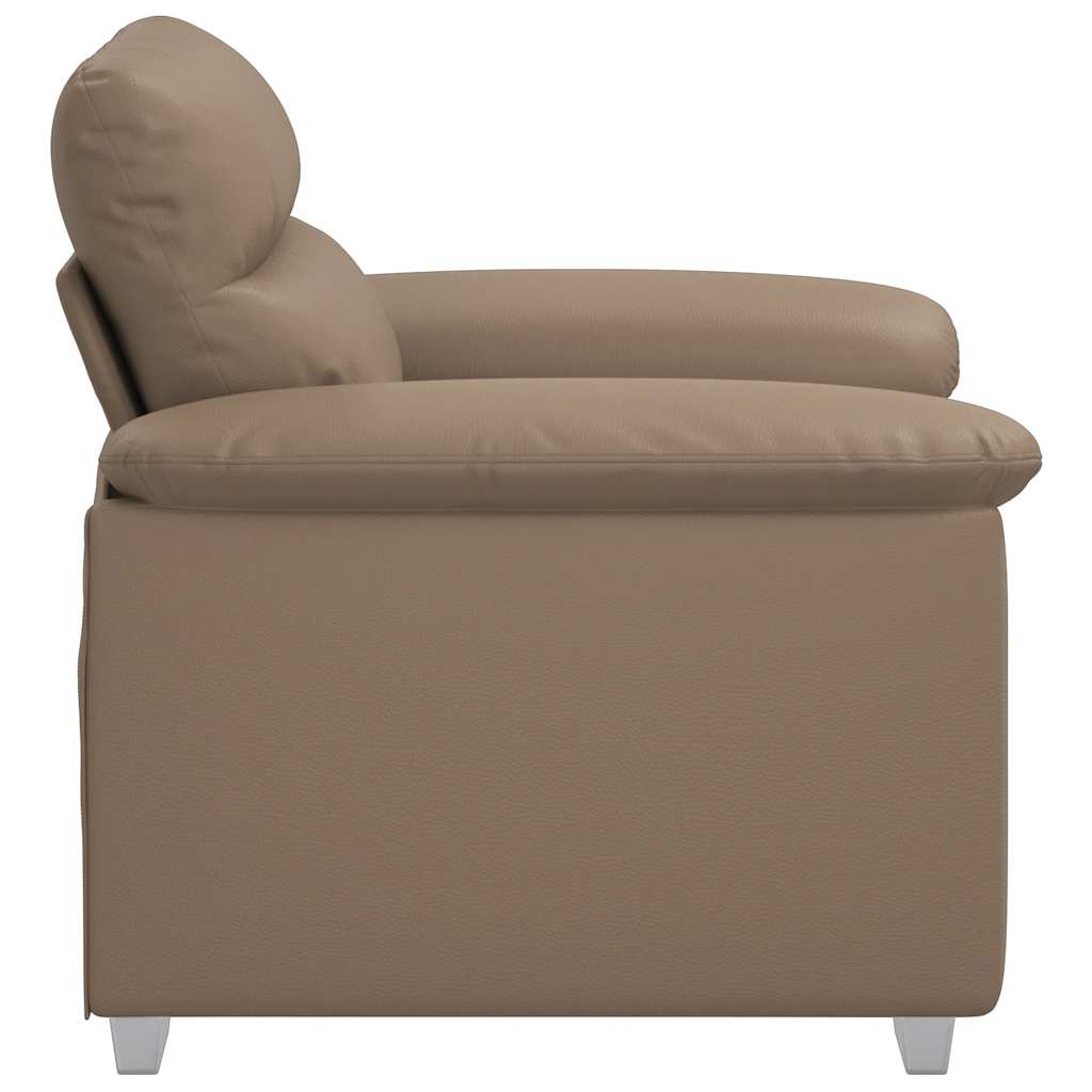 Sessel Cappuccino-Braun 100x81x84 cm Kunstleder