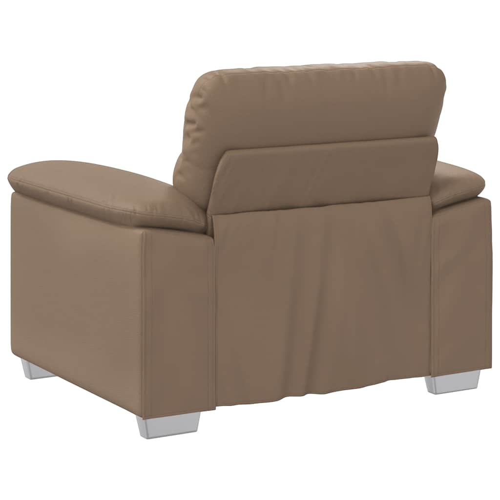 Sessel Cappuccino-Braun 100x81x84 cm Kunstleder