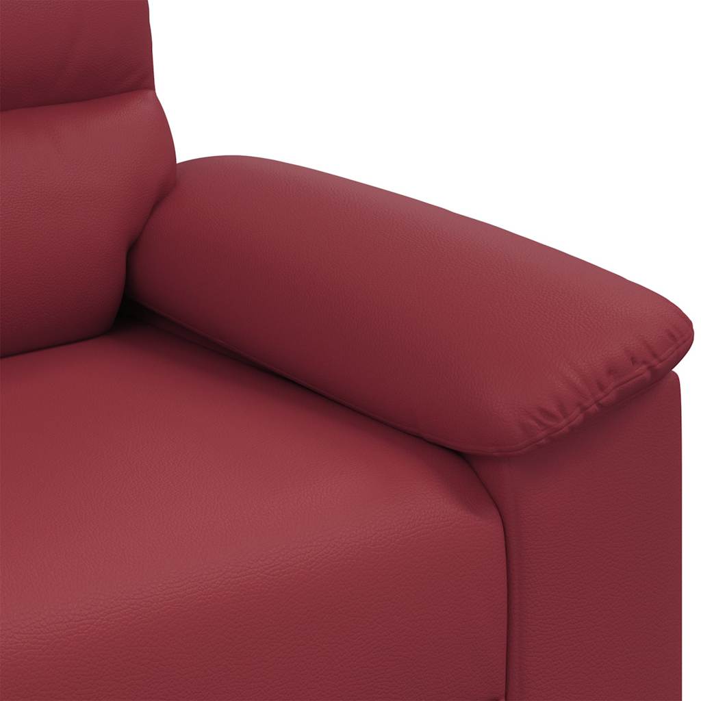 2-Sitzer-Sofa Weinrot 160x81x84 cm Kunstleder