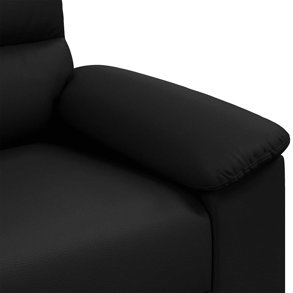 2-Sitzer-Sofa Schwarz 160x81x84 cm Kunstleder