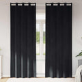 Verdunkelungsvorhänge 2 pcs Schwarz 140 x 260 cm Samt