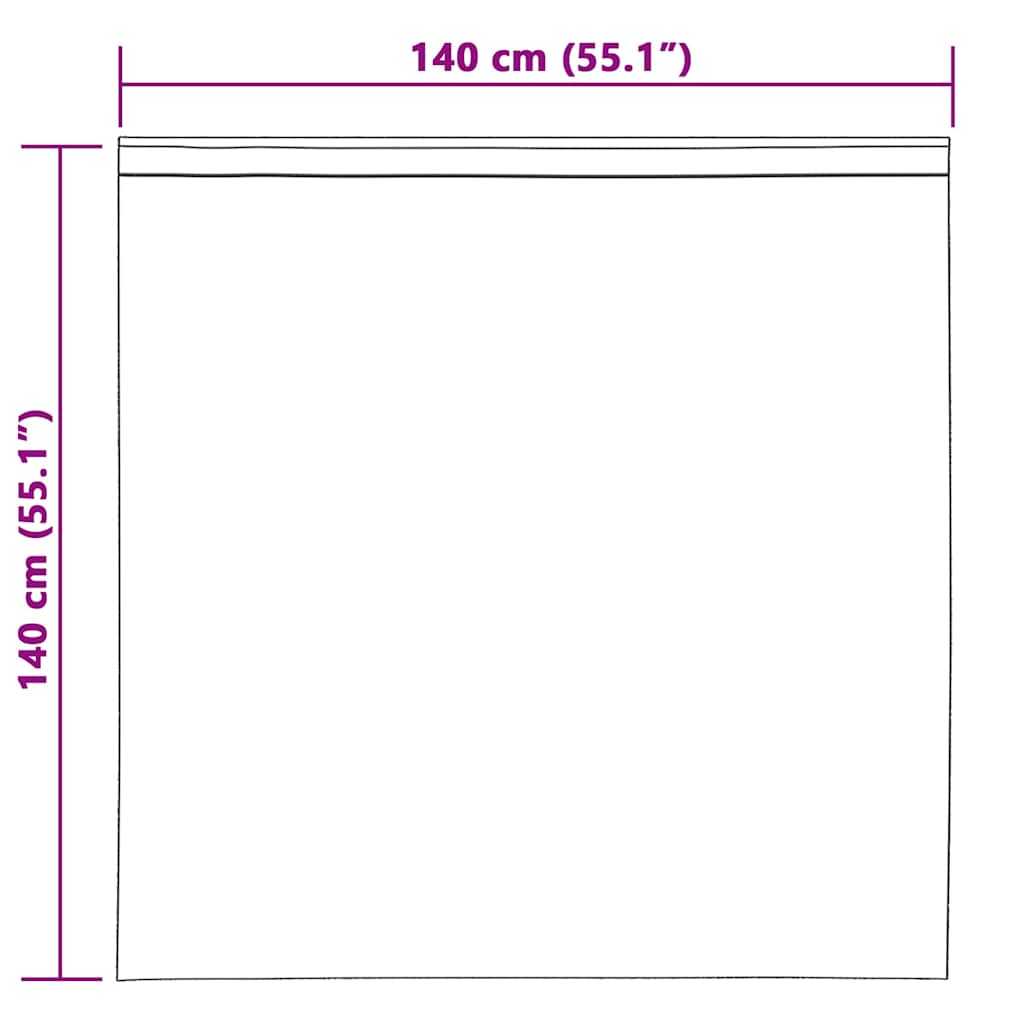 Verdunkelungsvorhänge 2 pcs Schwarz 140 x 140 cm Samt