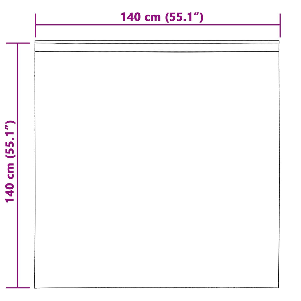 Verdunkelungsvorhänge 2 pcs Creme 140 x 140 cm Samt