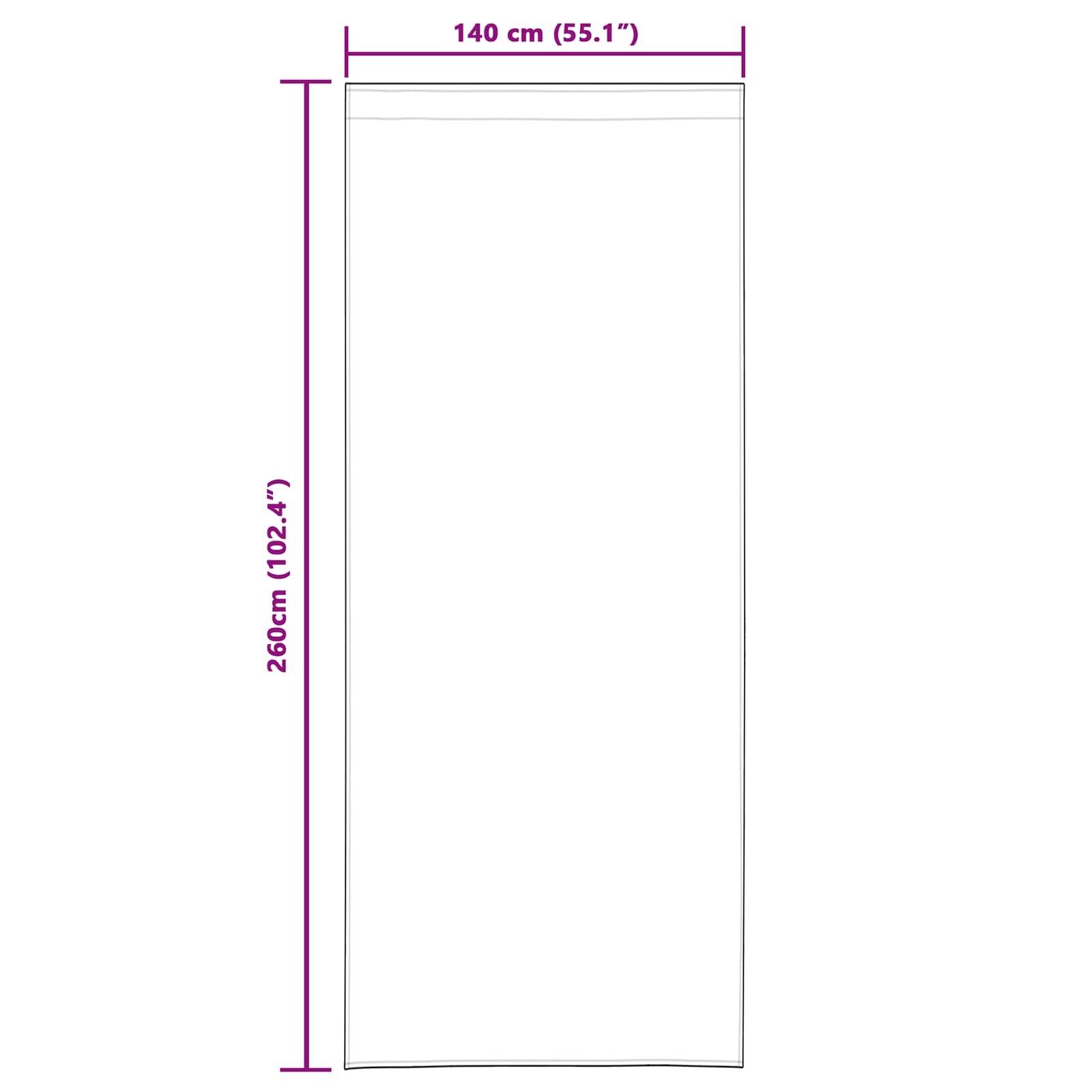 Verdunkelungsvorhänge 2 pcs Creme 140 x 260 cm Samt