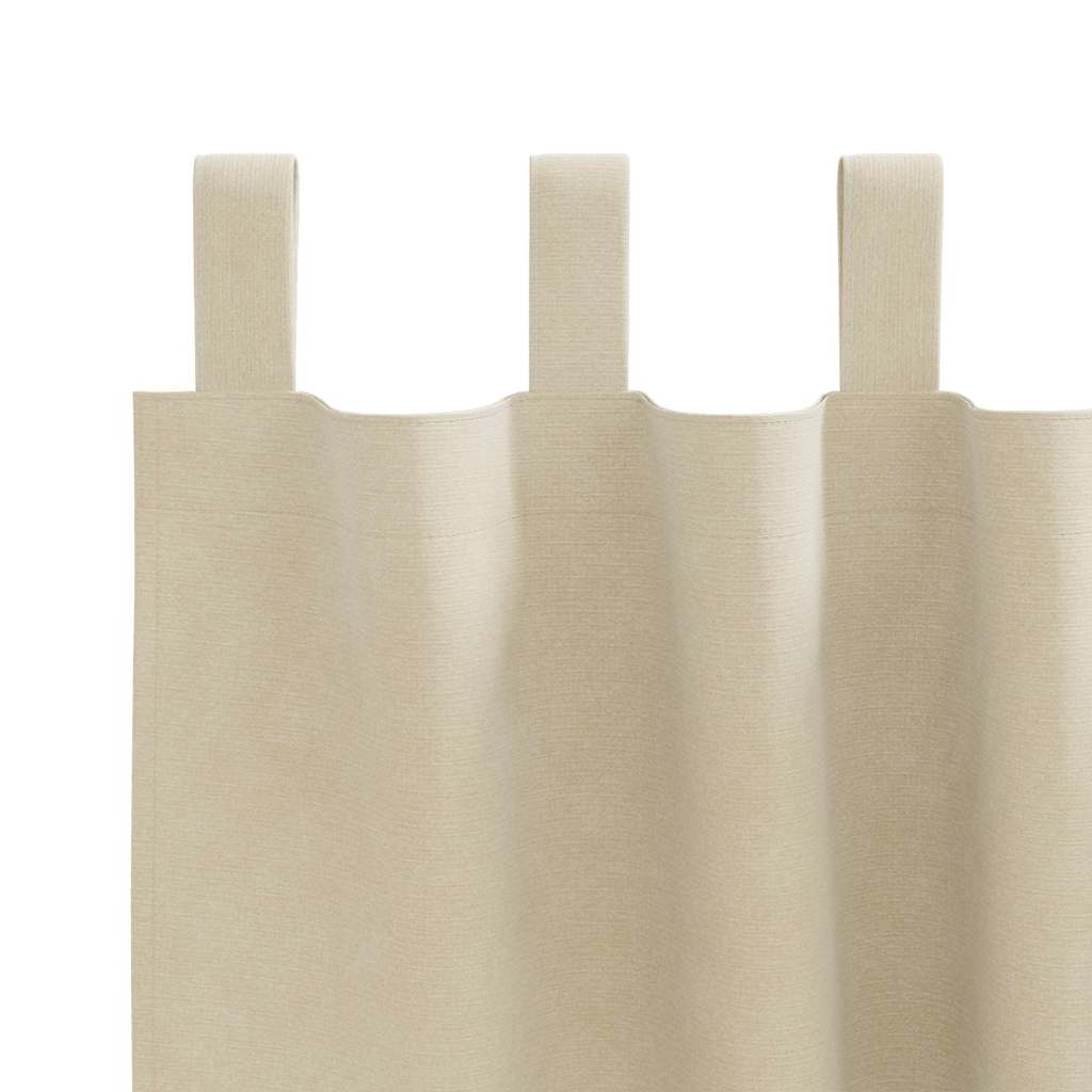 Verdunkelungsvorhänge 2 pcs Creme 140 x 260 cm Samt