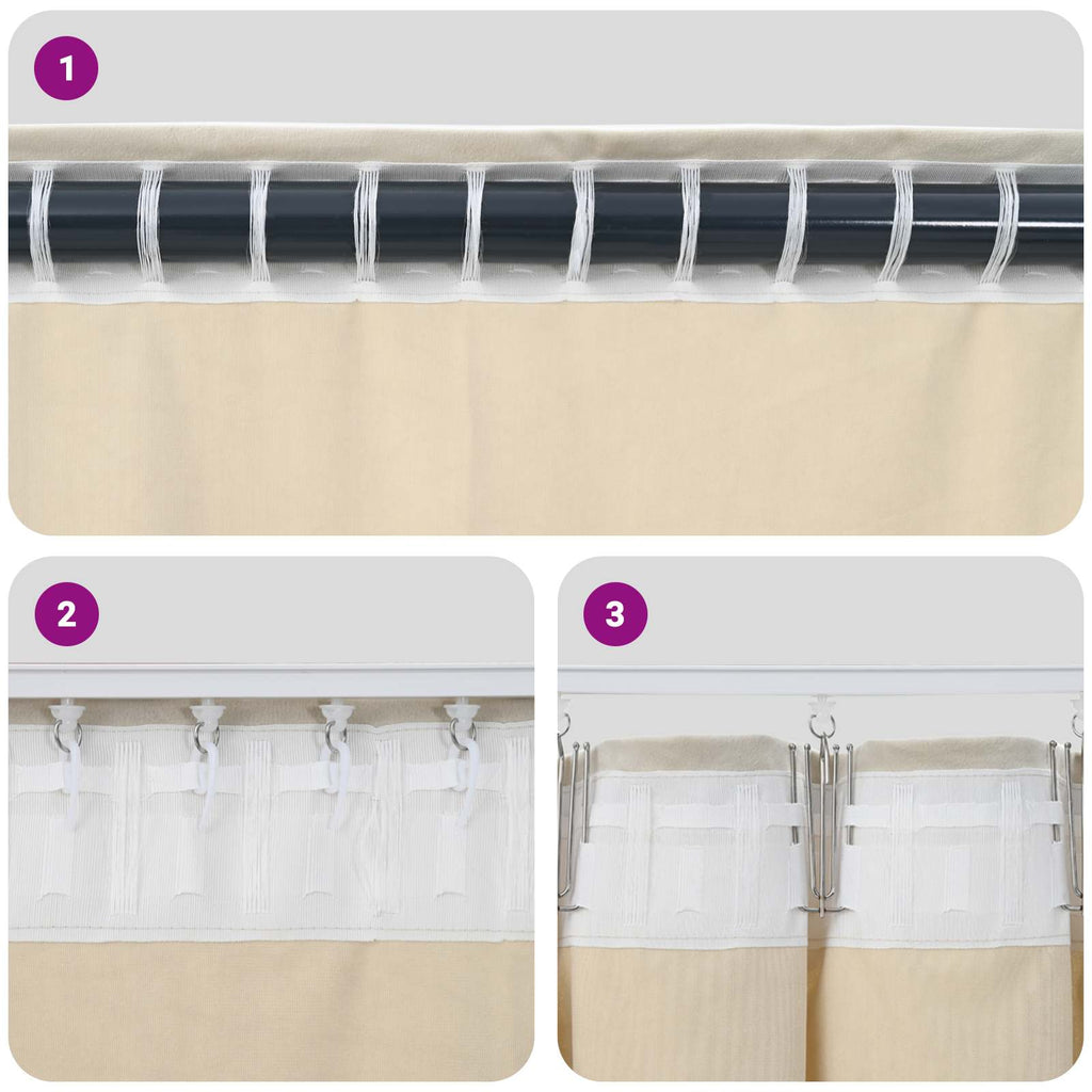 Verdunkelungsvorhänge 2 pcs Dunkelblau 140 x 175 cm Samt