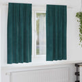 Verdunkelungsvorhänge 2 pcs Dunkelgrün 140 x 175 cm Samt