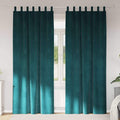 Verdunkelungsvorhänge 2 pcs Dunkelgrün 140 x 225 cm Samt