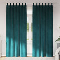 Verdunkelungsvorhänge 2 pcs Dunkelgrün 140 x 245 cm Samt