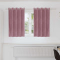 Verdunkelungsvorhänge 2 pcs Dunkelrosa 140 x 140 cm Samt