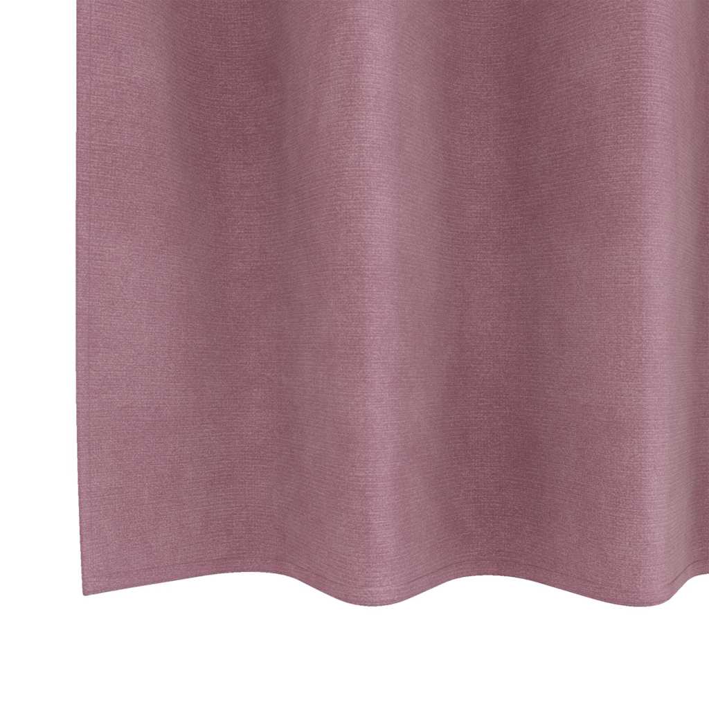 Verdunkelungsvorhänge 2 pcs Dunkelrosa 140 x 260 cm Samt